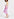 Pink flower printed ruffled skirt Faume - seconde main
