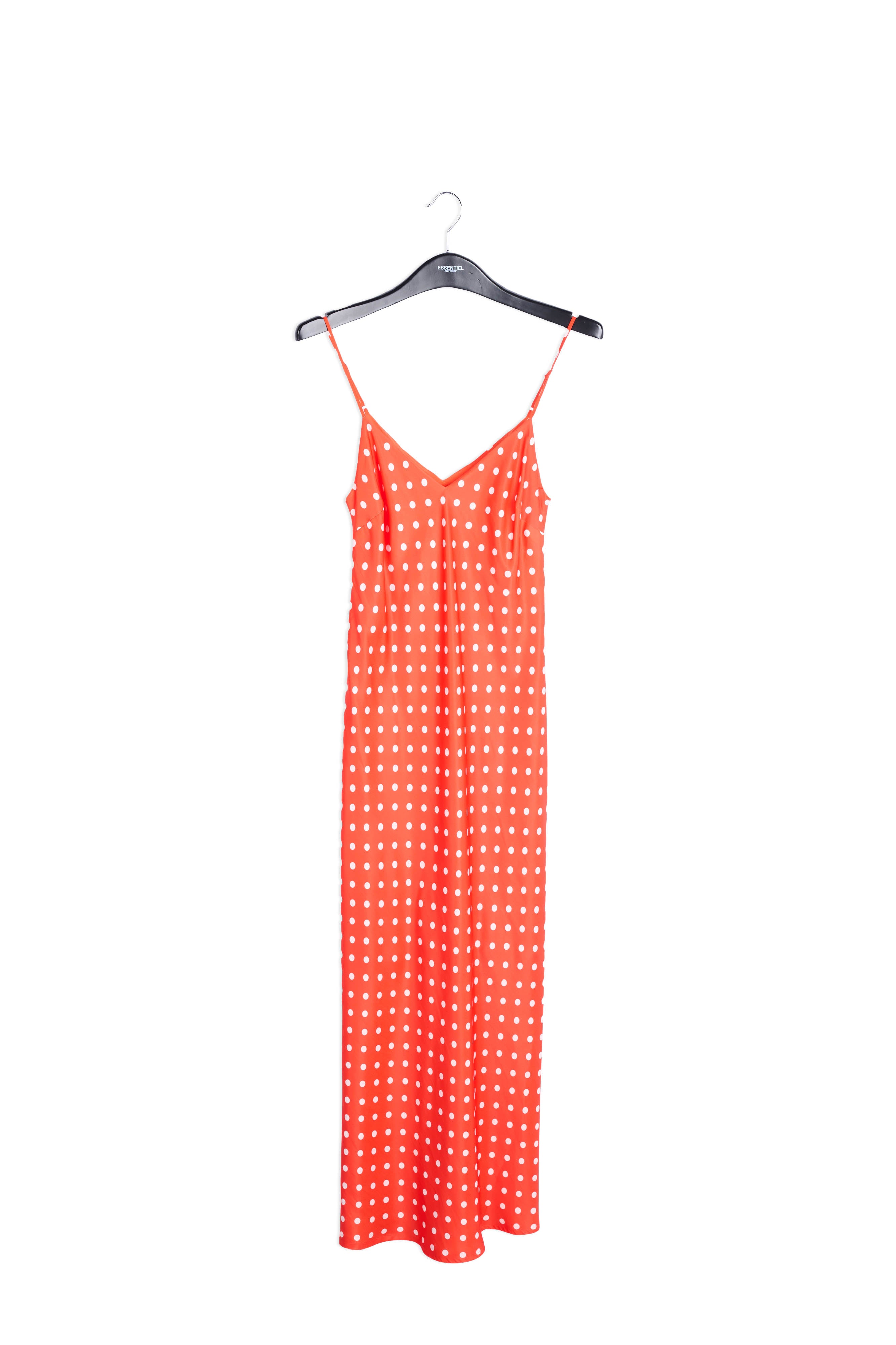 Red polka dot slip dress RE—SSENTIEL | Essentiel second hand