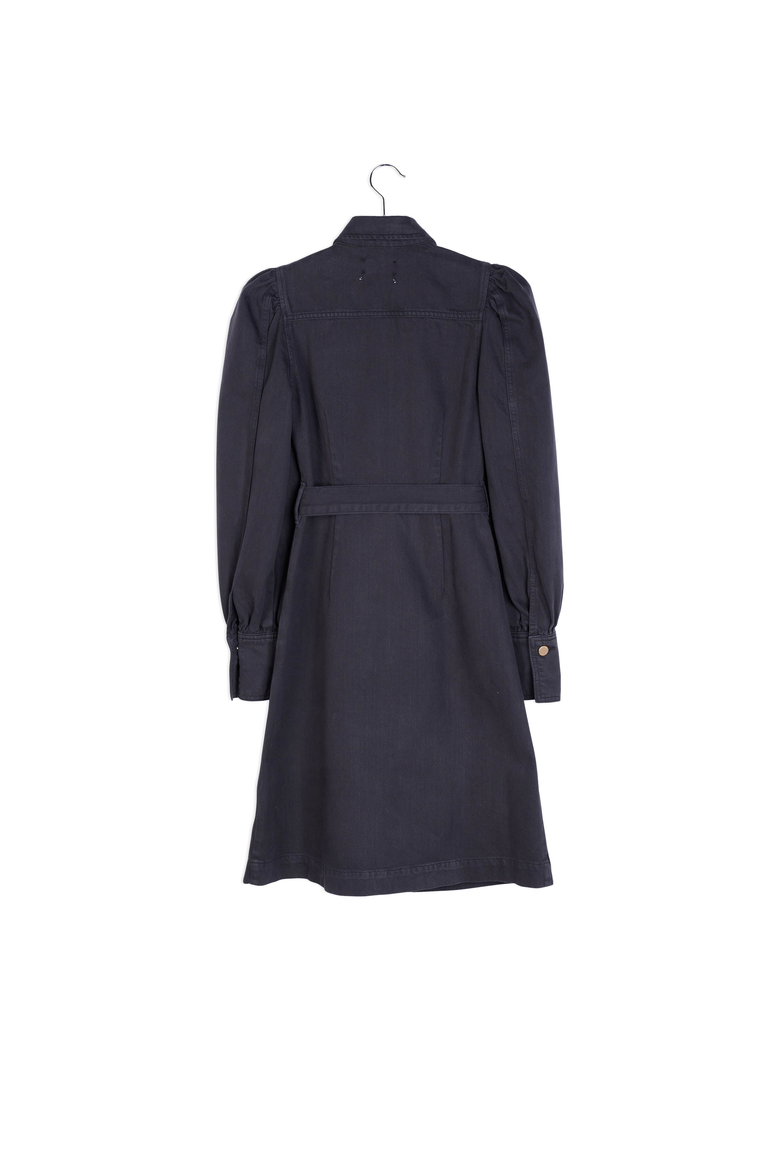 Robe chemise en denim noir RE—SSENTIEL | Essentiel second hand