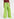 Lime green overdyed wide-leg jeans Faume - seconde main