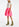 Neon pink gathered mini skirt Faume - seconde main