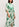 Off-white and green tie-dyed silk midi dress Faume - seconde main