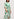 Off-white and green tie-dyed silk midi dress Faume - seconde main