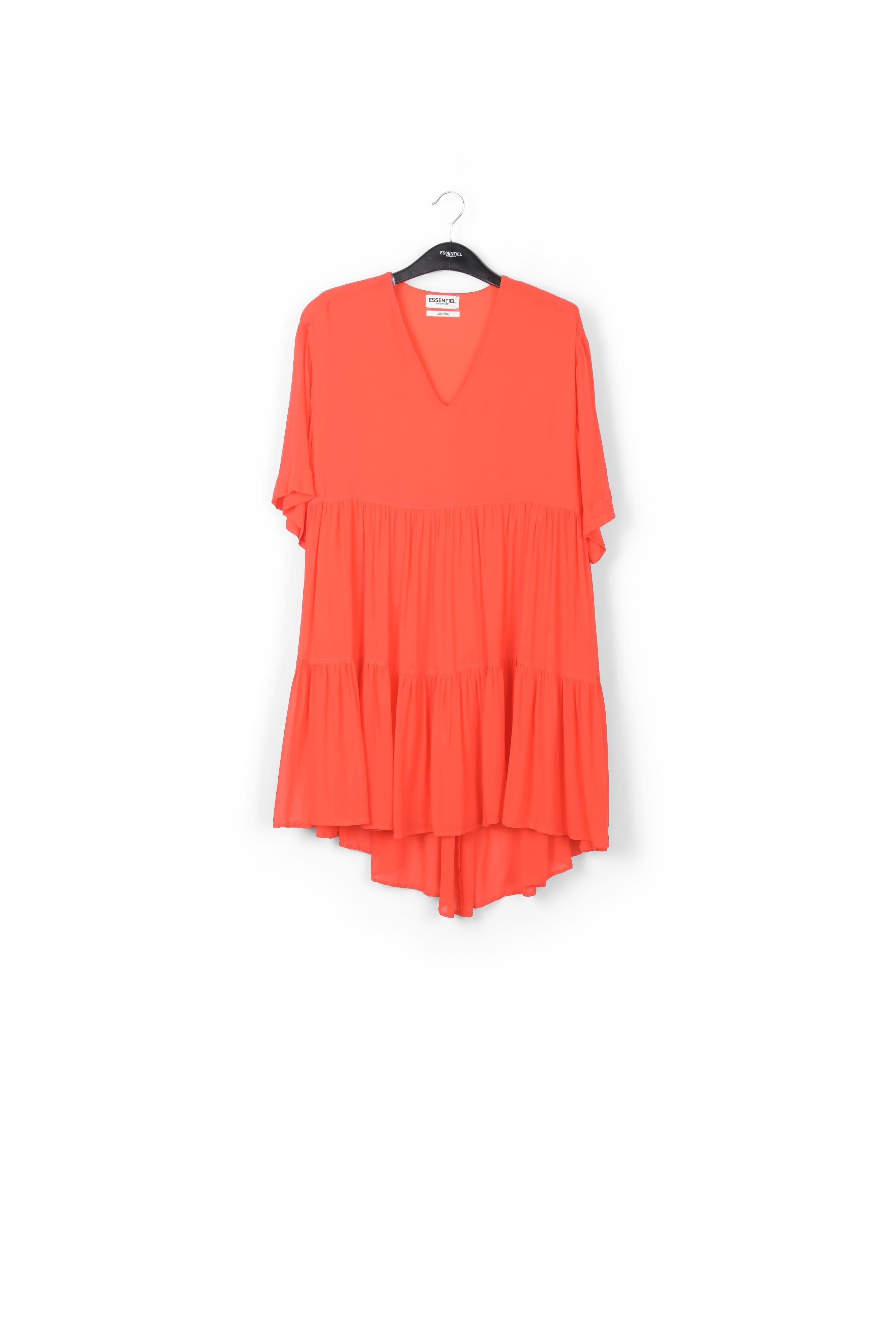Mini robe orange à volants RE—SSENTIEL | Essentiel second hand