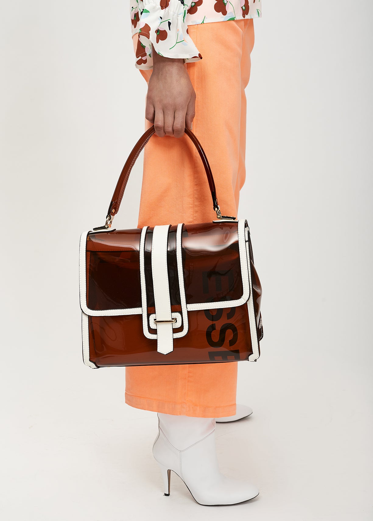 Peach cropped wide-leg jeans RE—SSENTIEL | Essentiel second hand