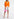 Orange fine-knit tank top Faume - seconde main