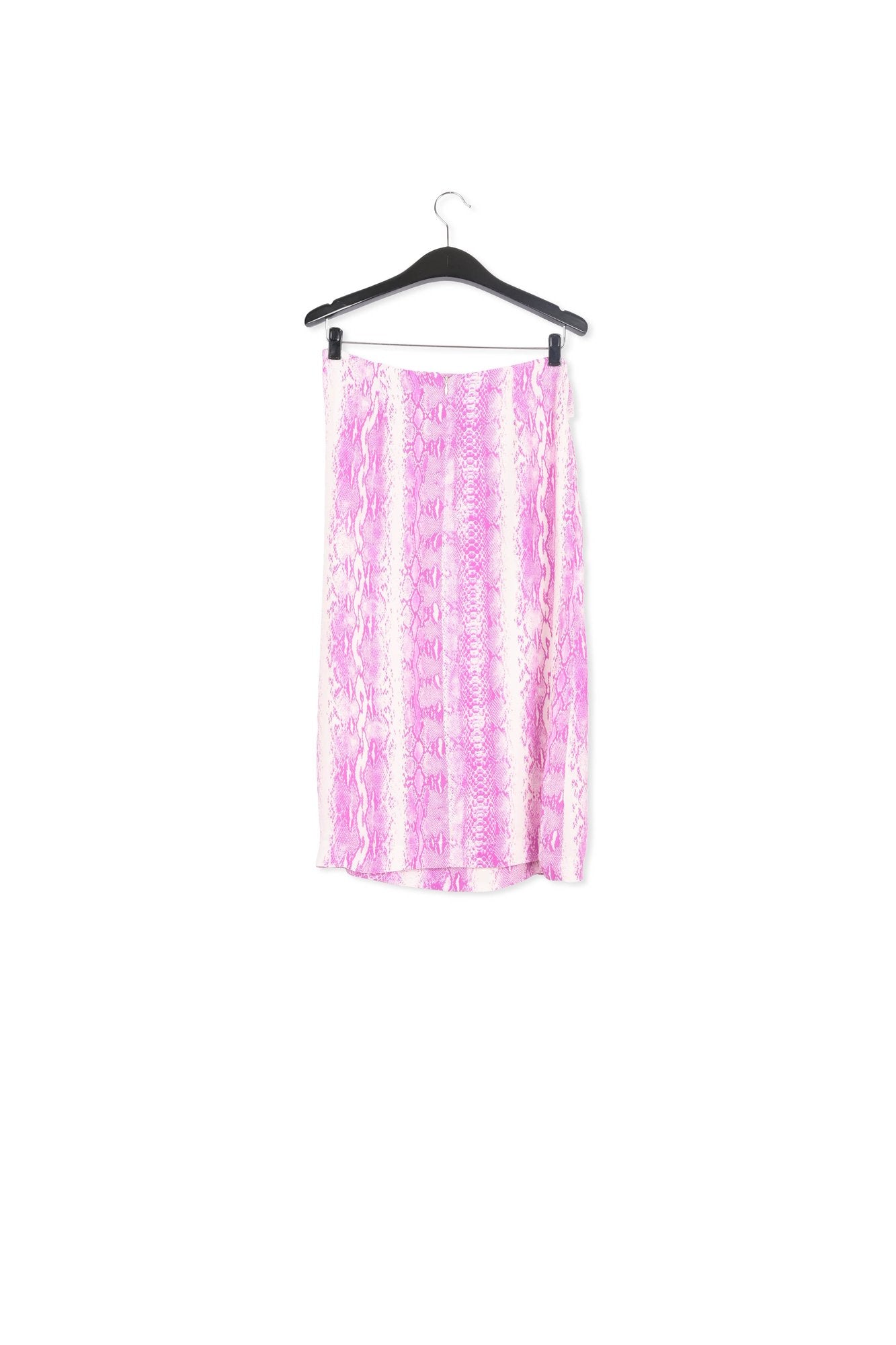 White and purple snake-print midi skirt RE—SSENTIEL | Essentiel second hand