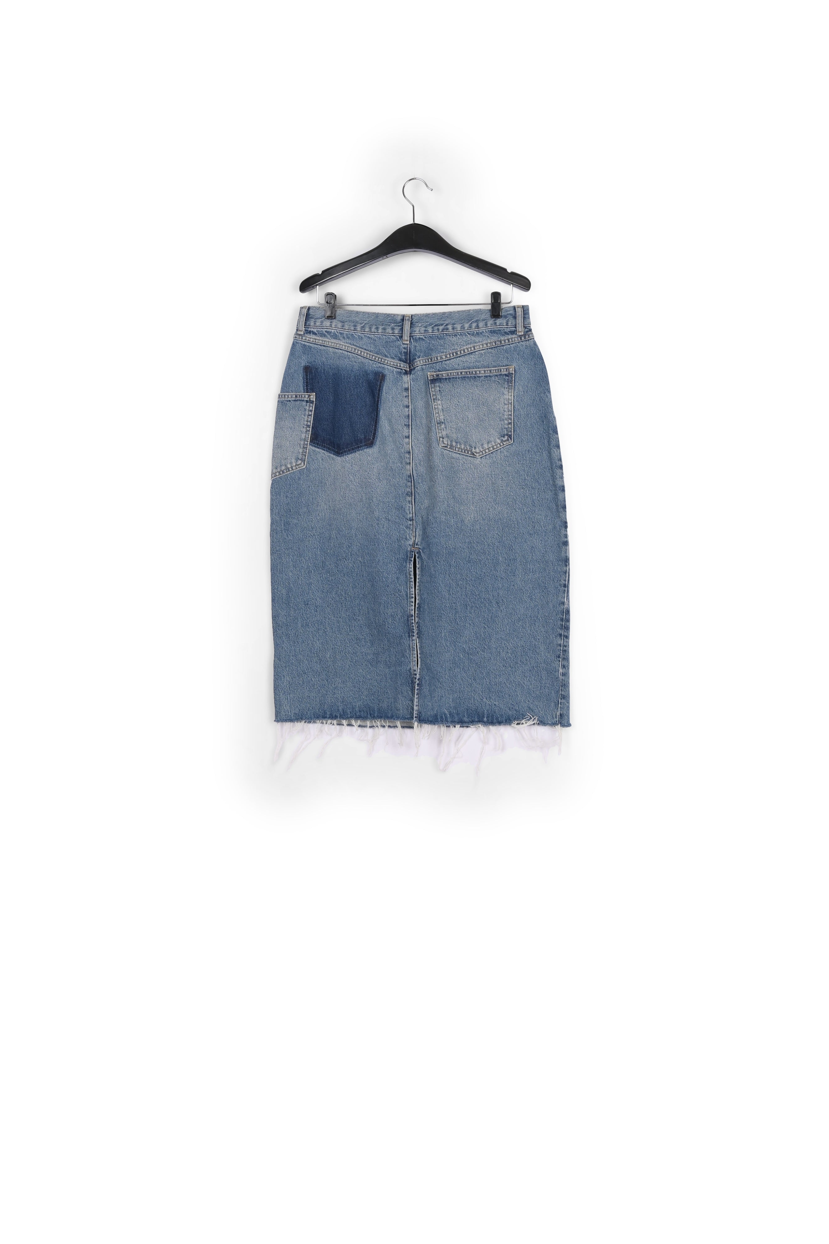 Jupe fourreau en jean à taille haute RE—SSENTIEL | Essentiel second hand