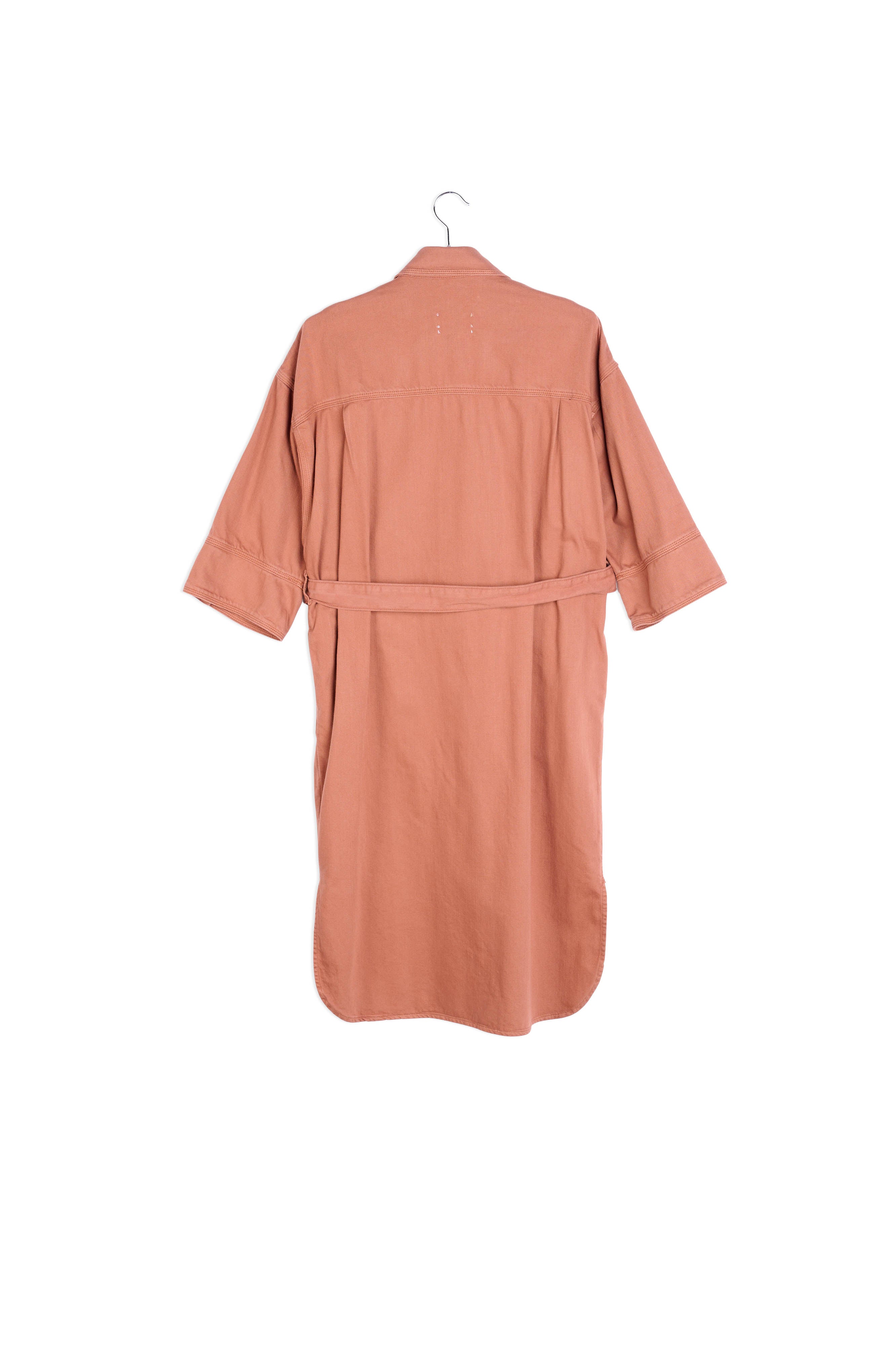 Bruine hemdjurk in jeansstof RE—SSENTIEL | Essentiel second hand