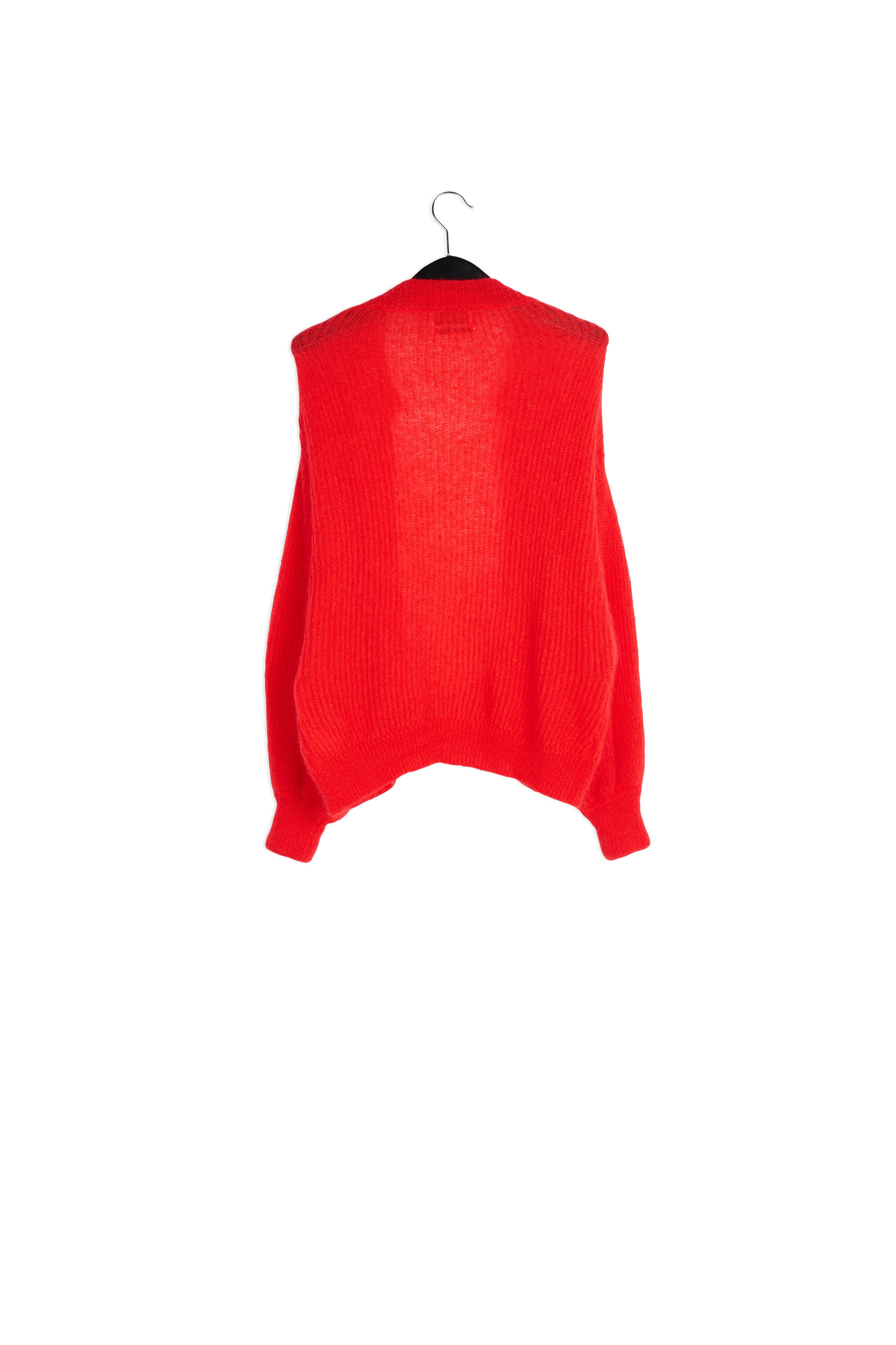 Orange mohair and wool blend cardigan RE—SSENTIEL | Essentiel second hand