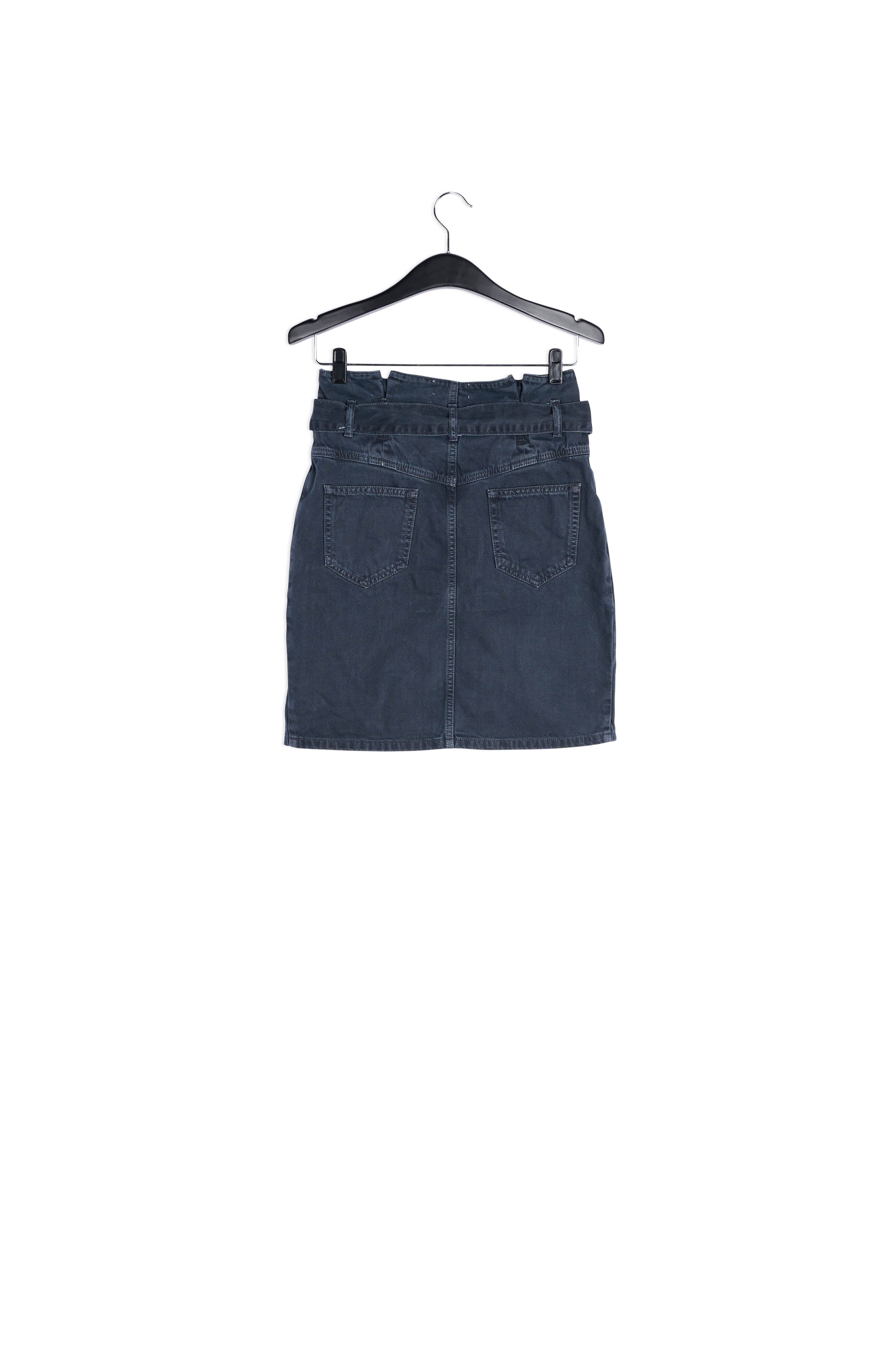 Minijupe noire à taille haute RE—SSENTIEL | Essentiel second hand