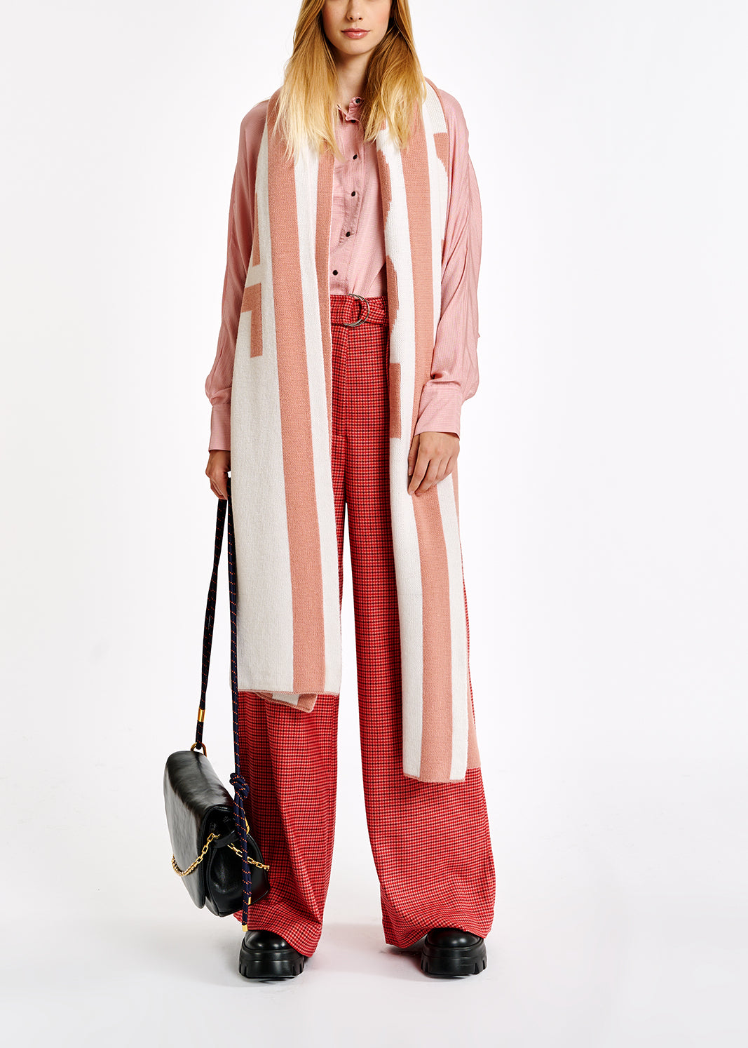 Pink oversized-fit shirt RE—SSENTIEL | Essentiel second hand