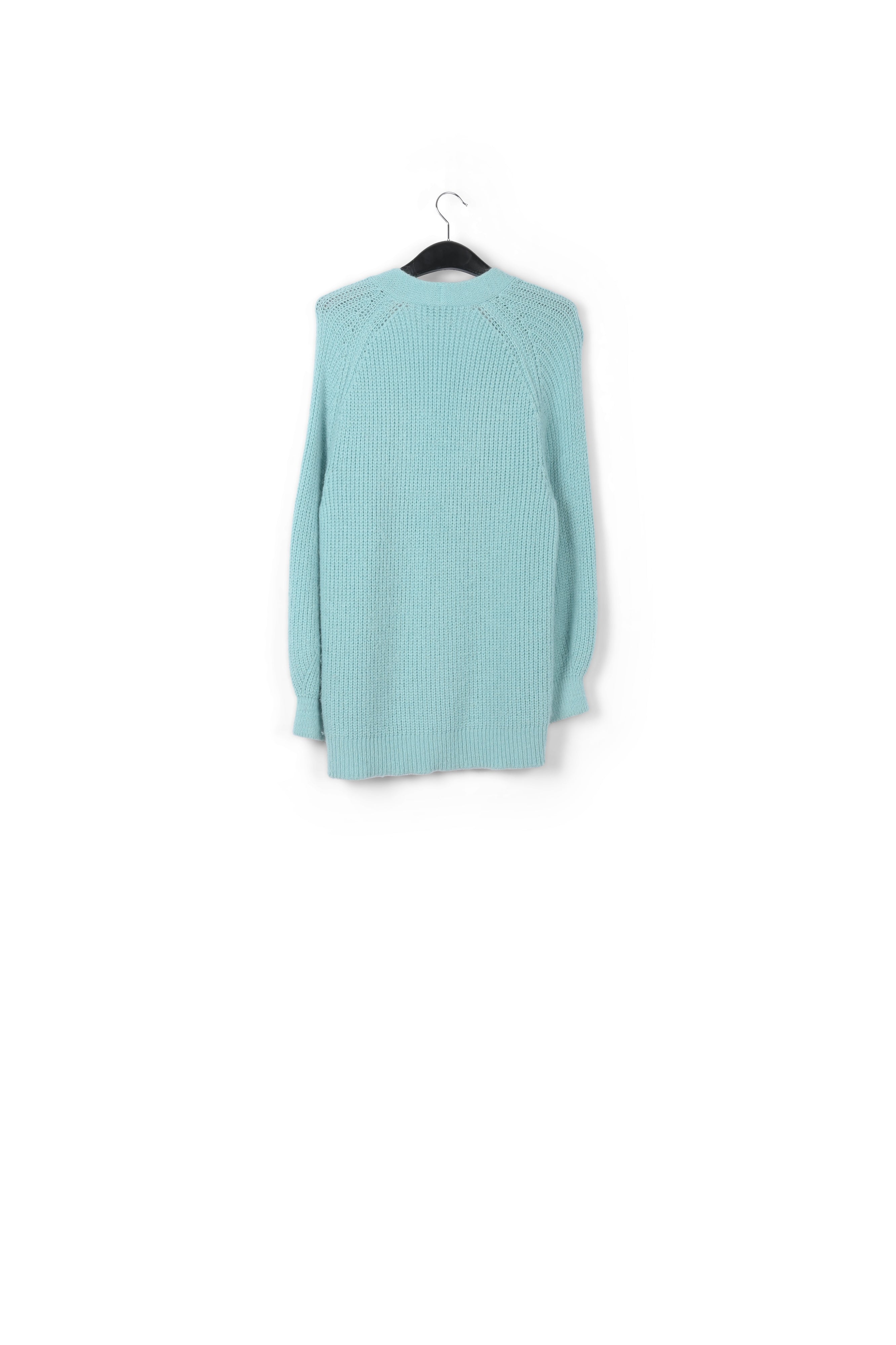 Cardigan en tricot rose pastel avec encolure v RE—SSENTIEL | Essentiel second hand