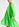 Neongroene oversized mini-jurk met bloemen Faume - seconde main