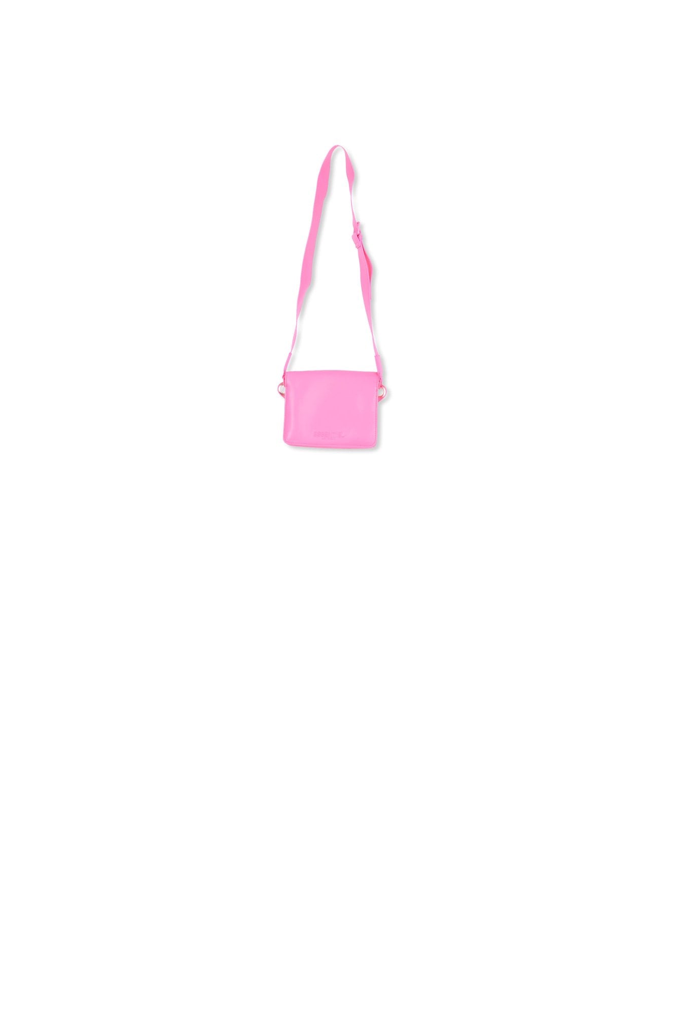 Neon pink faux leather shoulder bag RE—SSENTIEL | Essentiel second hand