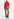 Pull à col roulé en tricot torsadé rouge Faume - seconde main
