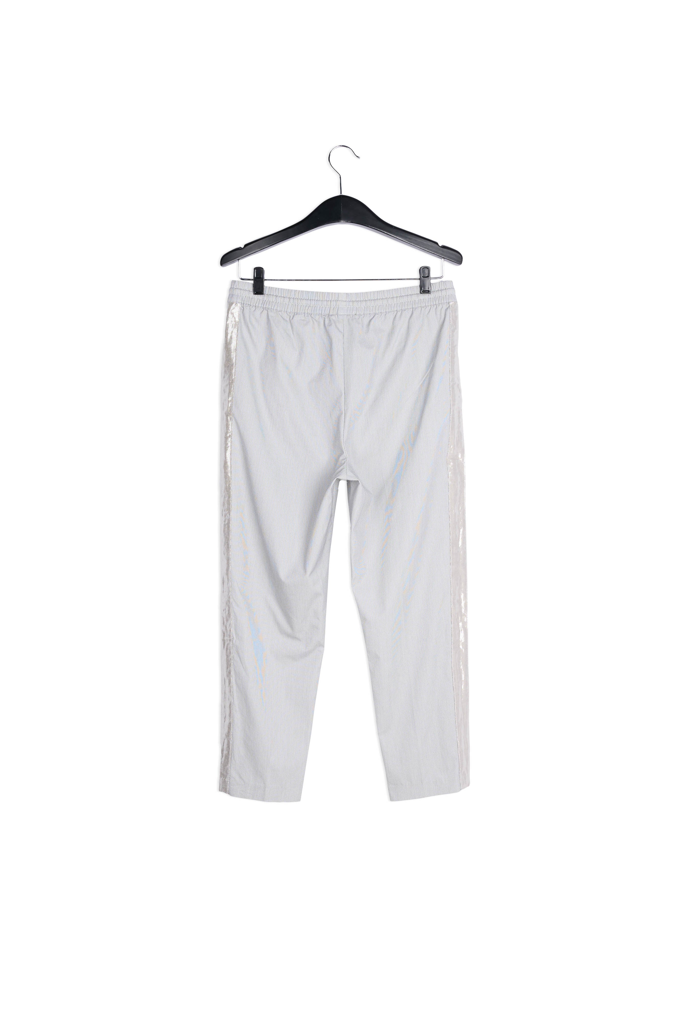 Grijs en gebroken witte ruitjesbroek van katoenmix RE—SSENTIEL | Essentiel second hand