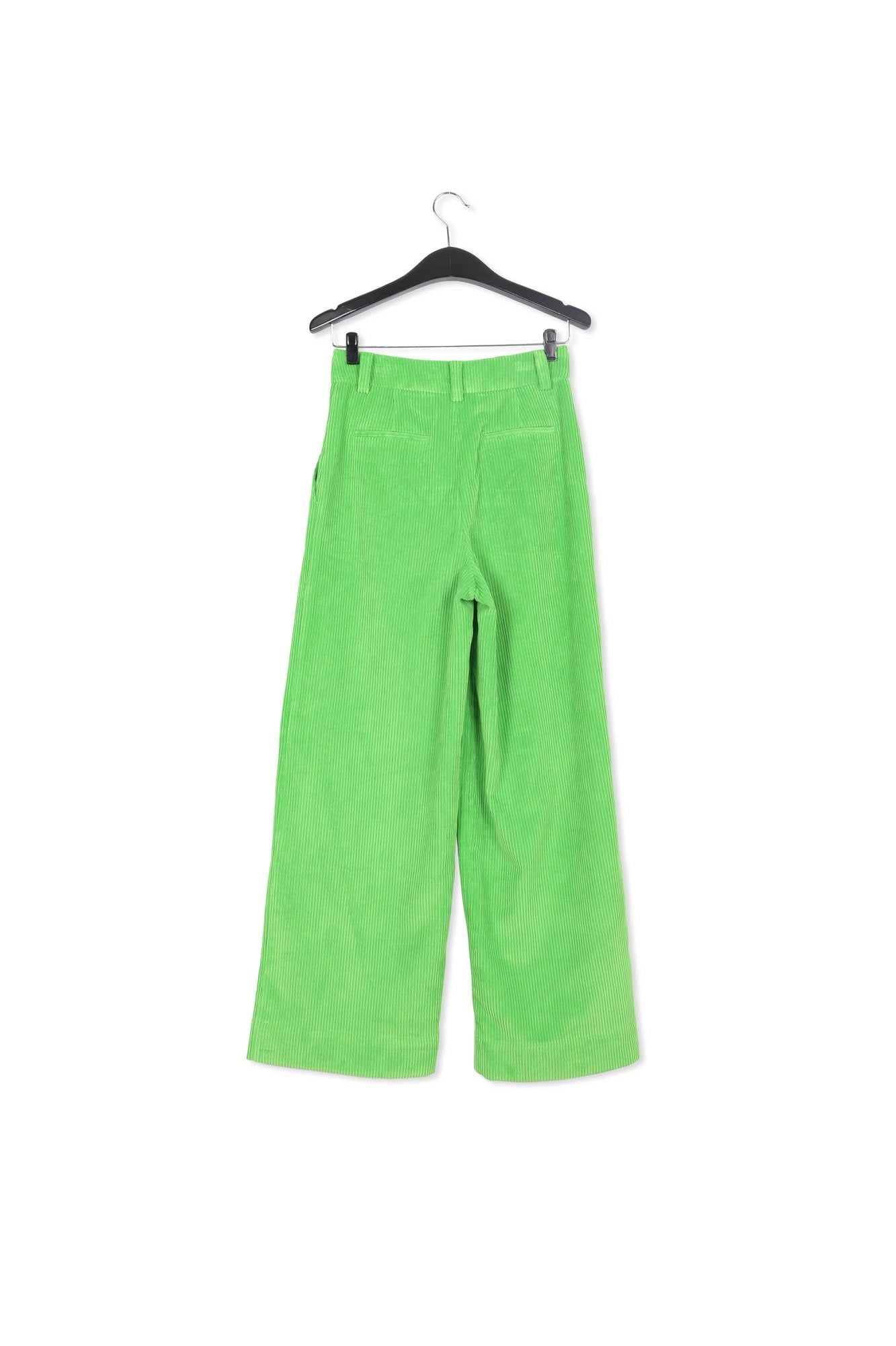 Pantalon large en velours côtelé vert RE—SSENTIEL | Essentiel second hand