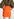 Orange high-waisted mini skirt Faume - seconde main