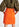 Oranje minirok met hoge taille Faume - seconde main