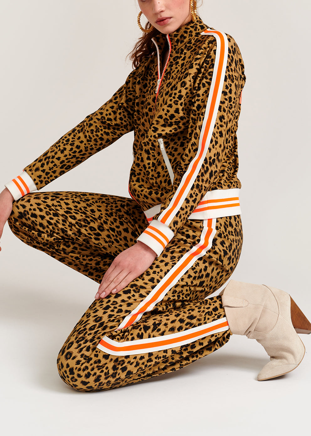 Leopard-print track pants RE—SSENTIEL | Essentiel second hand