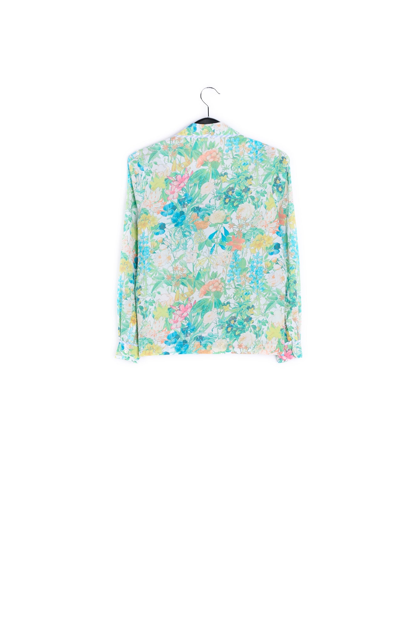 Vibrant green floral shirt RE—SSENTIEL | Essentiel second hand