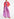 Lilac and purple checked wide-leg pants Faume - seconde main