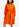 Robe chemise oversize en coton orange Faume - seconde main