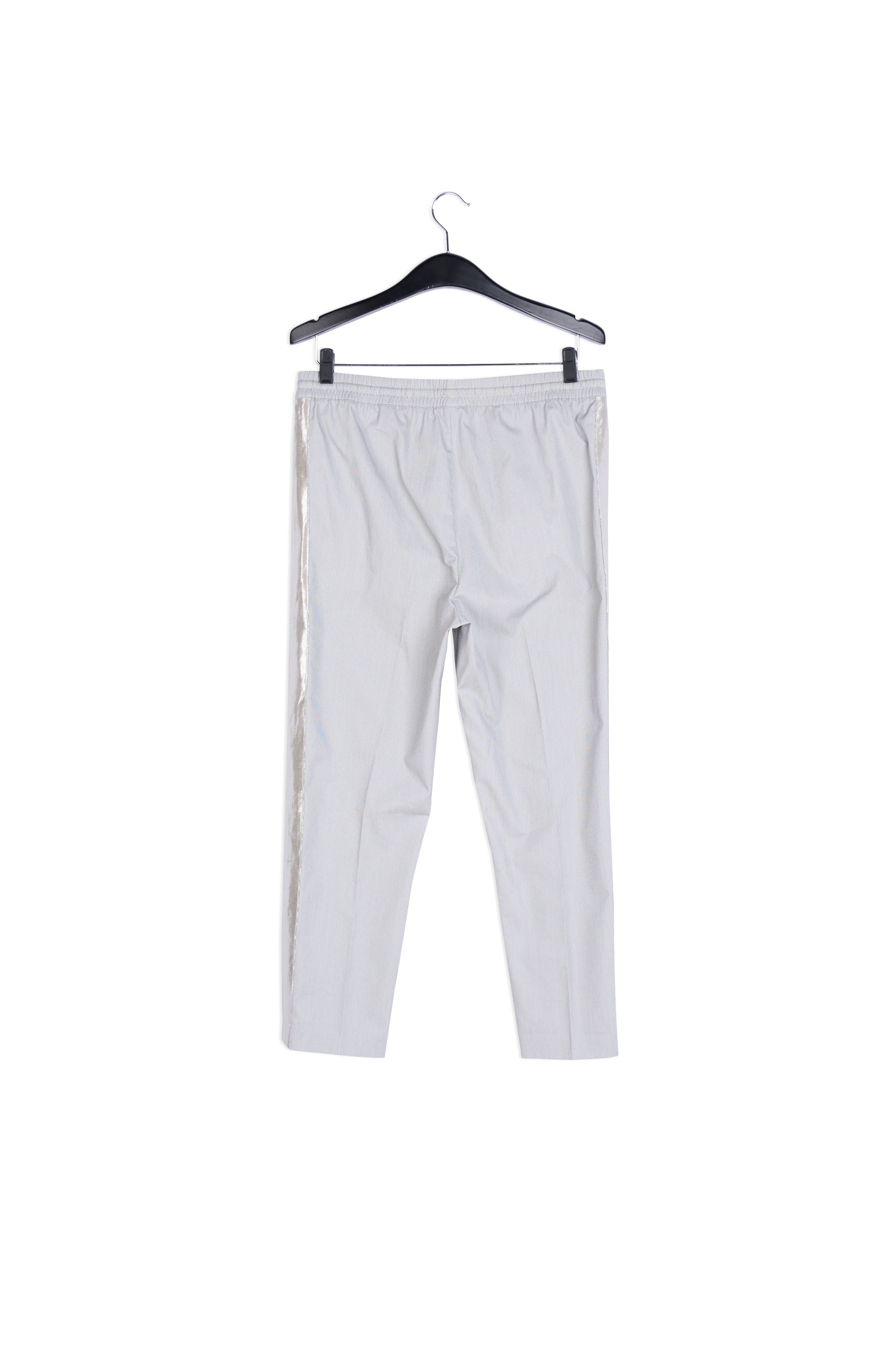 Pantalon à carreaux gris et blanc cassé RE—SSENTIEL | Essentiel second hand