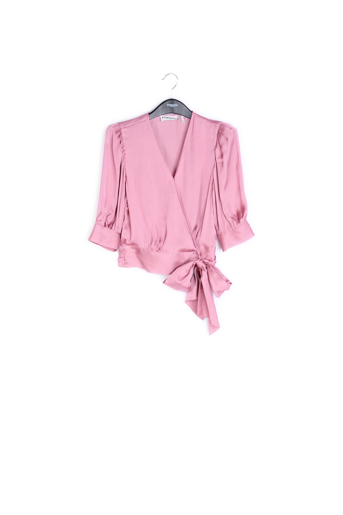 Dusty pink wrap top RE—SSENTIEL | Essentiel second hand