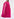 Fuchsia maxi-dress with cape-like sleeves Faume - seconde main