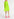 Neon yellow plissé cape-effect mini dress Faume - seconde main