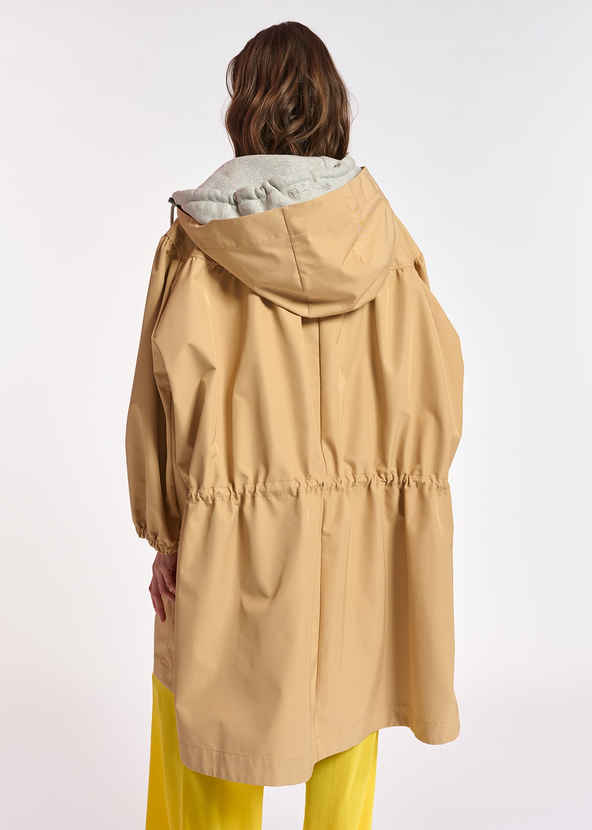 Beige hooded raincoat RE—SSENTIEL | Essentiel second hand