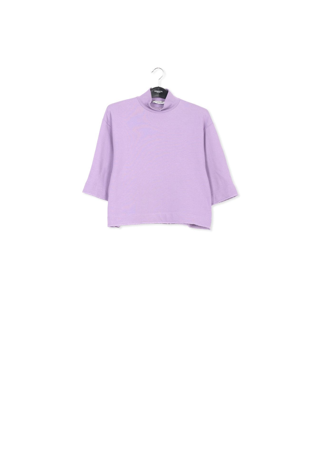 Lilac cotton-jersey sweatshirt RE—SSENTIEL | Essentiel second hand