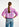 Lilac and purple checked cropped jacket Faume - seconde main