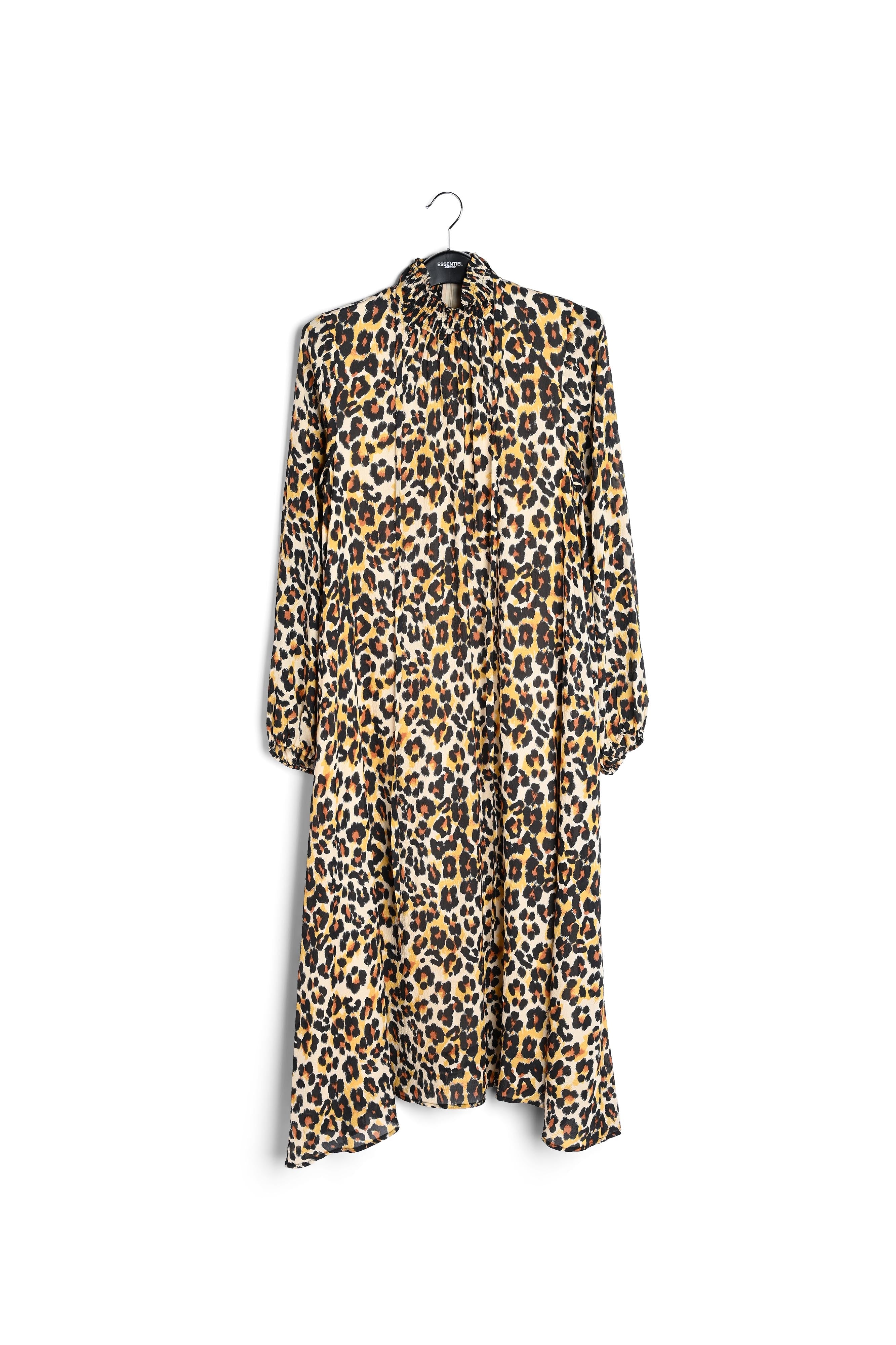 Midi-jurk met luipaardprint RE—SSENTIEL | Essentiel second hand