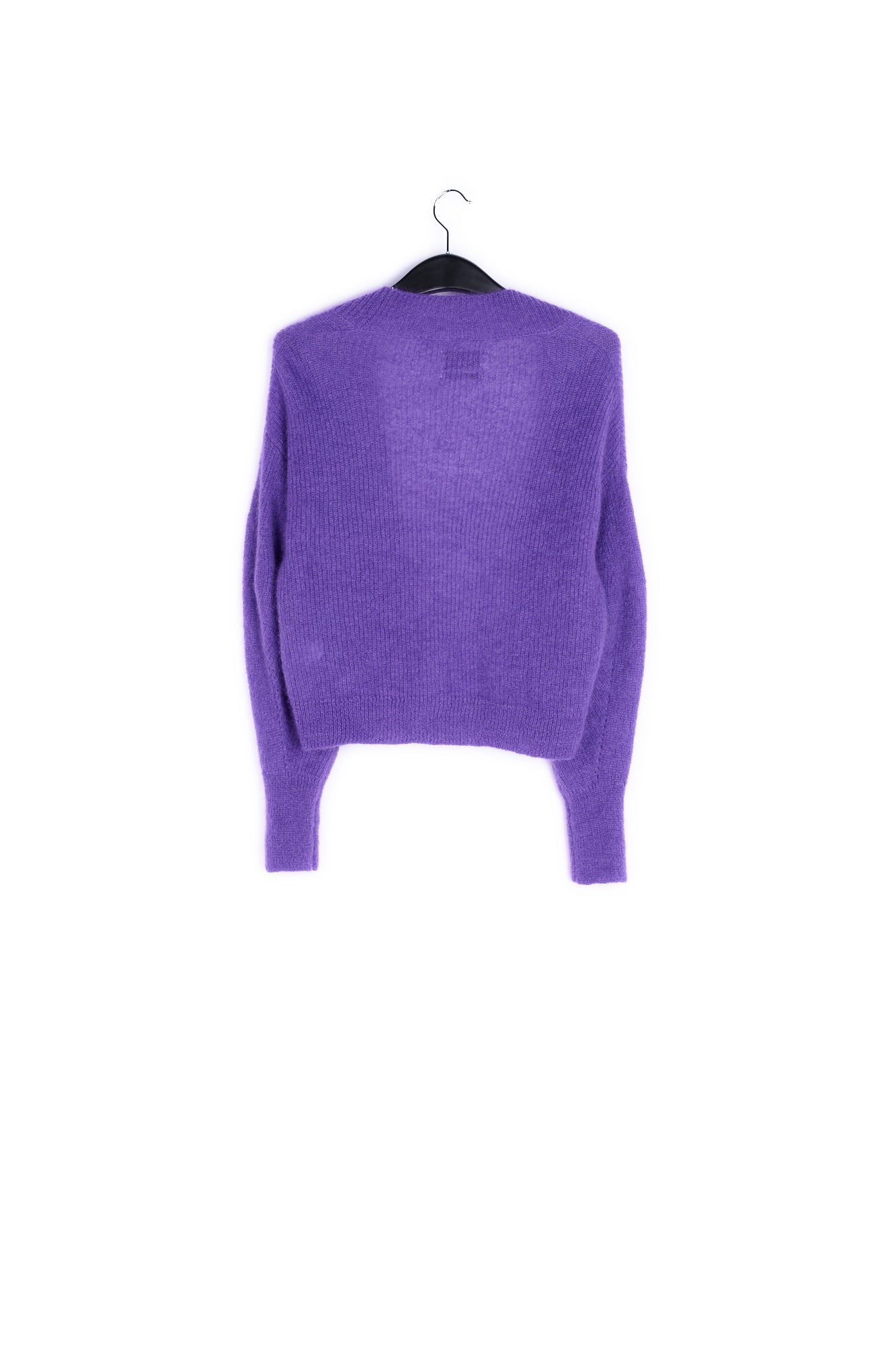 Purple light knitted open cardigan RE—SSENTIEL | Essentiel second hand