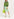 Neon green and blue floral-print see-through pencil skirt Faume - seconde main