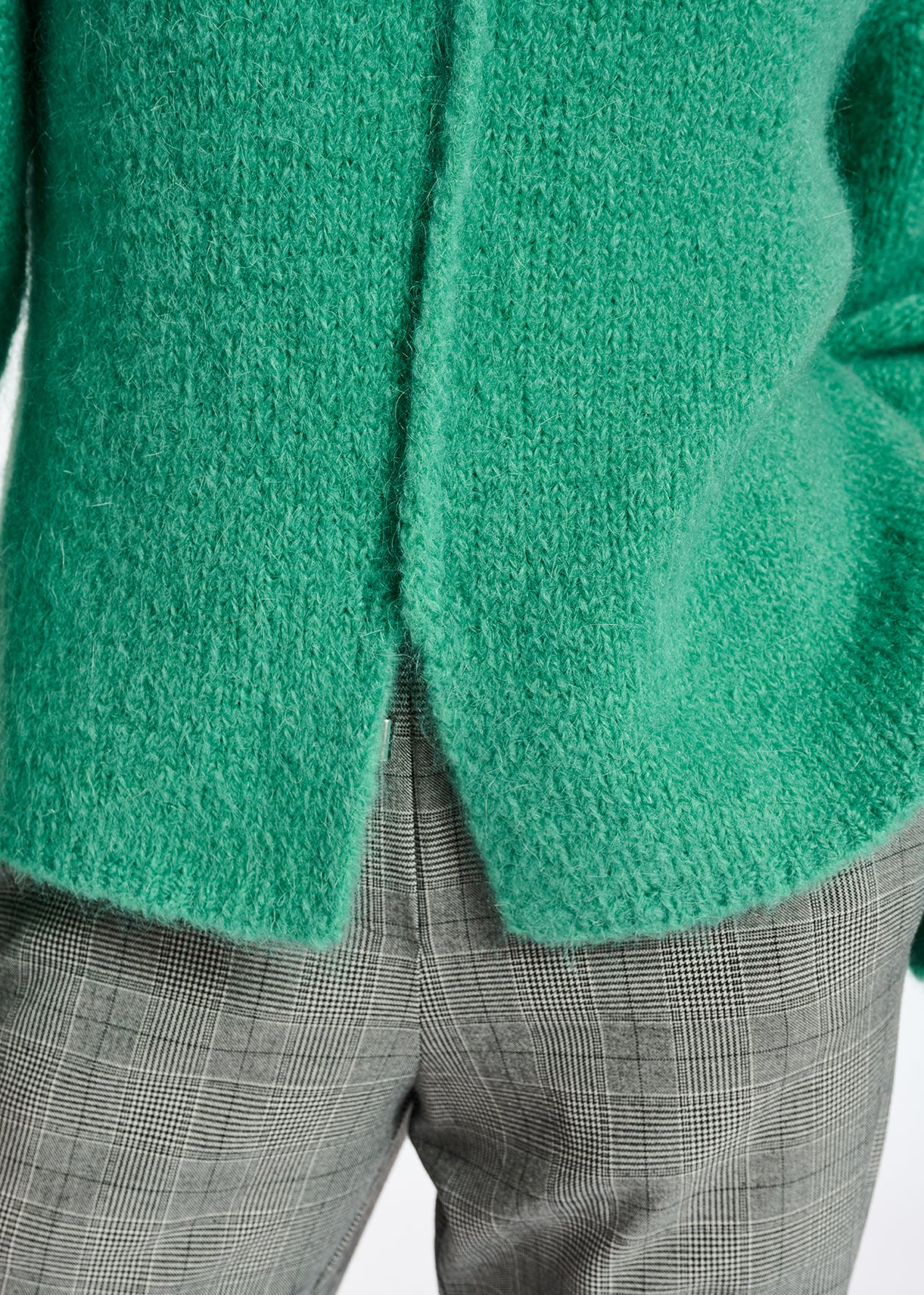 Pull à col roulé en mohair mélangé beige foncé RE—SSENTIEL | Essentiel second hand