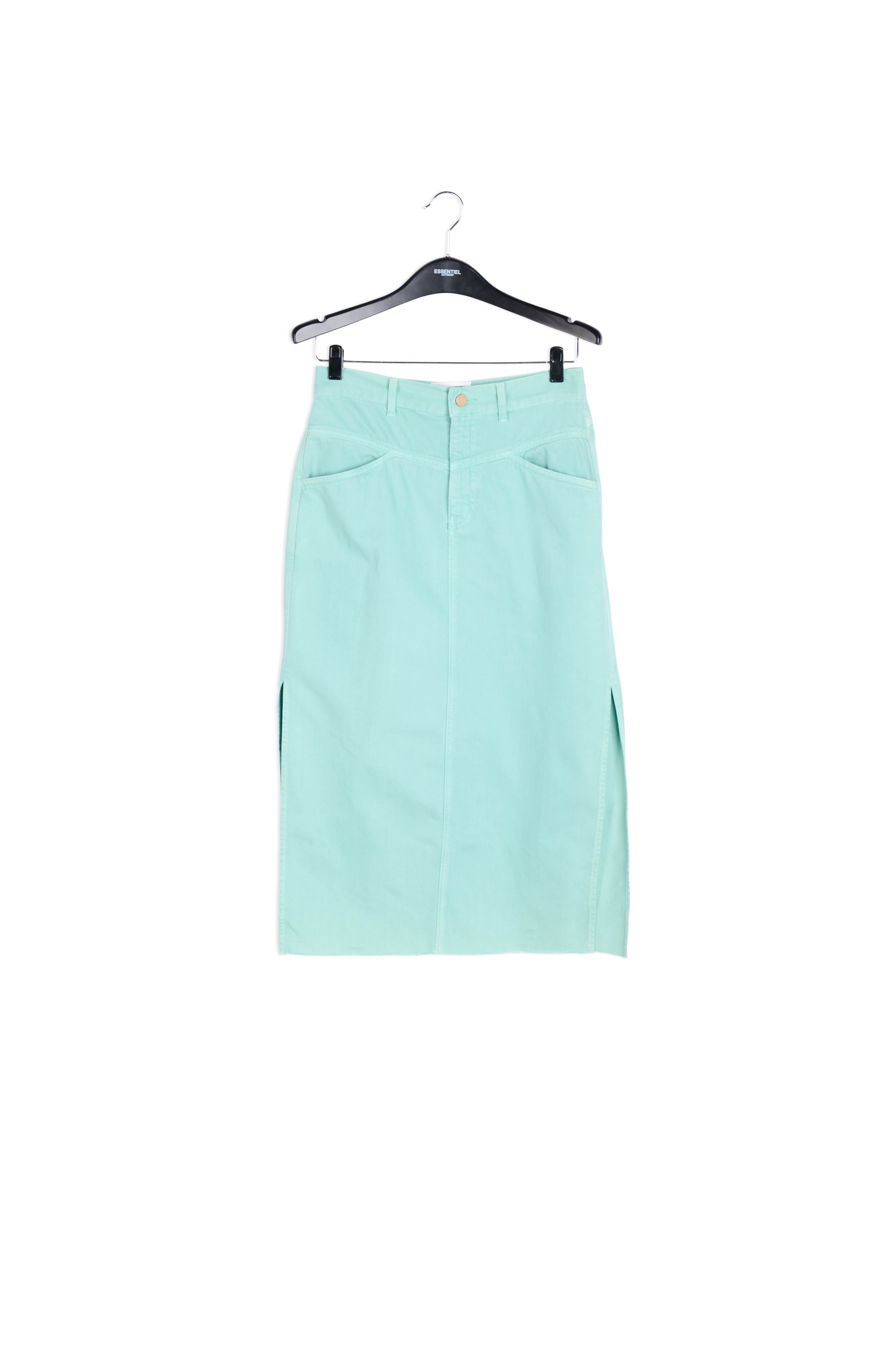 Colour denim skirt RE—SSENTIEL | Essentiel second hand