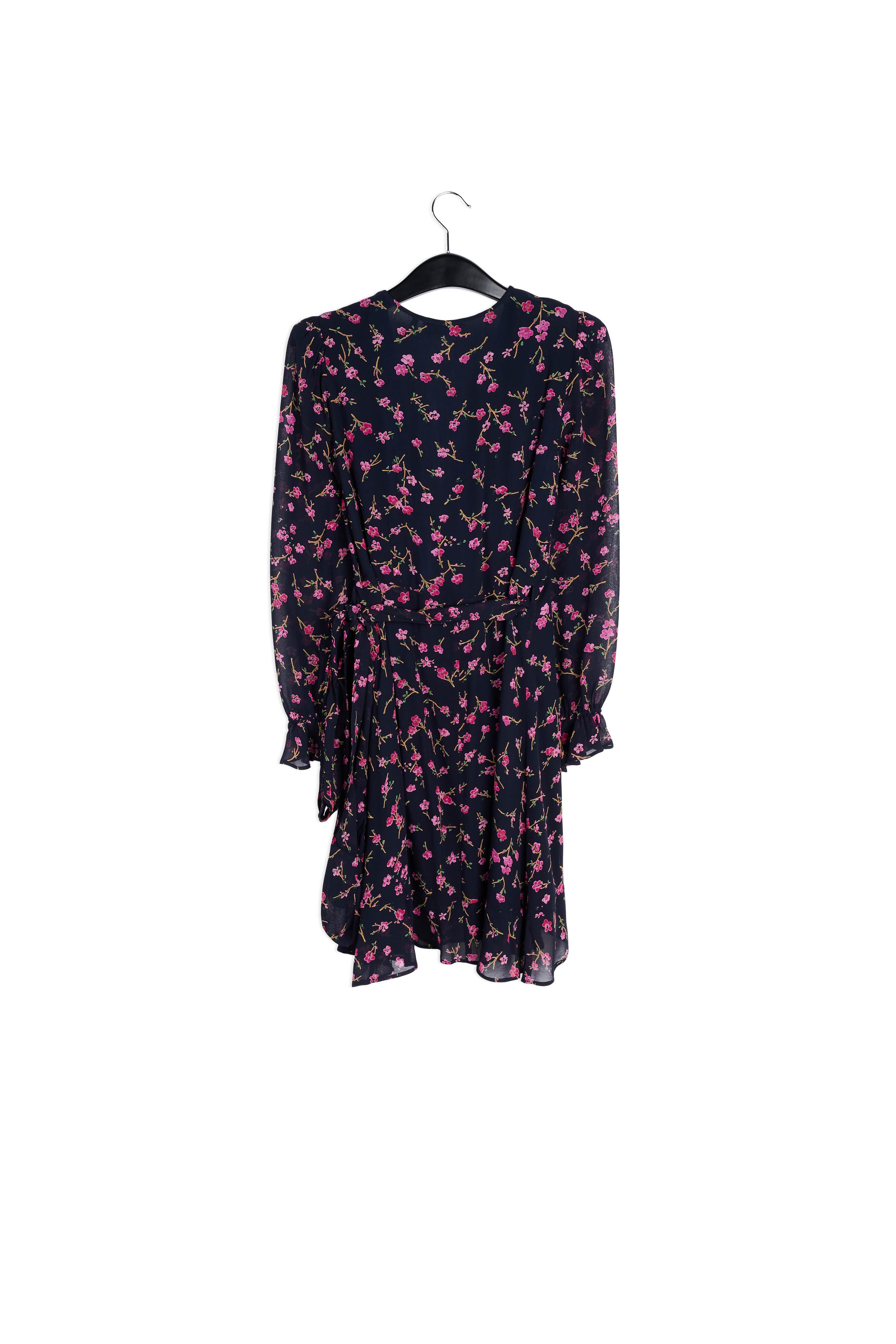 Mini robe cache-cœur florale en blanc cassé RE—SSENTIEL | Essentiel second hand