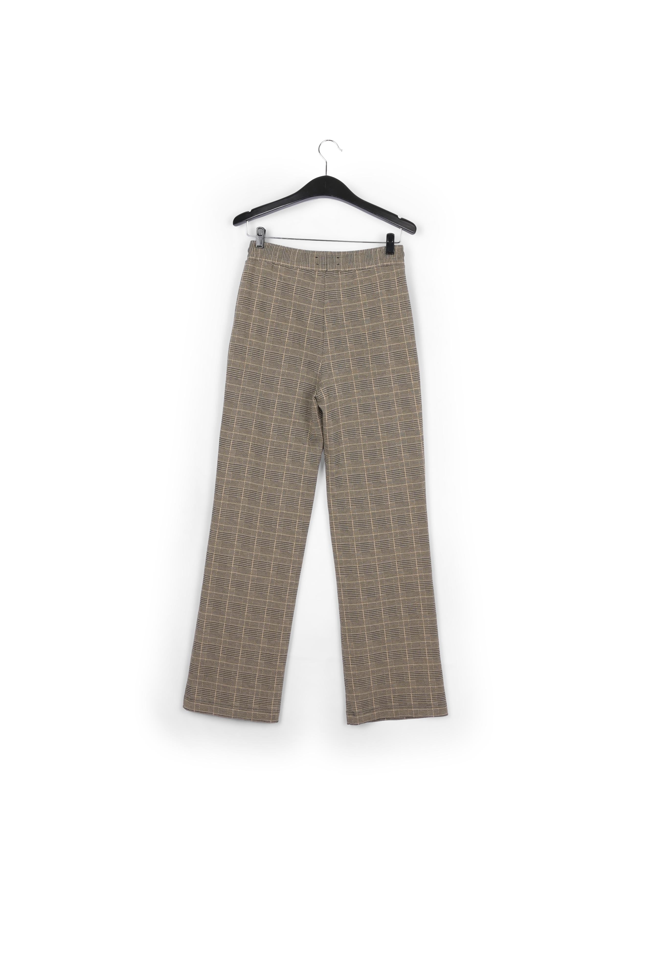 Pantalon en tricot jacquard à carreaux RE—SSENTIEL | Essentiel second hand