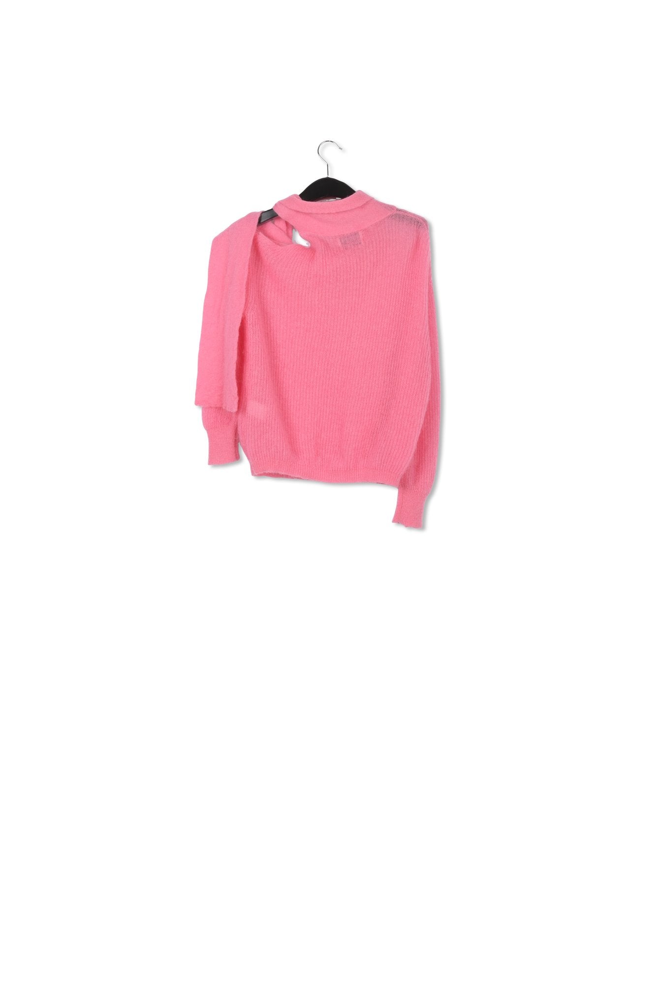 Pull rose avec ouverture et col à nouer RE—SSENTIEL | Essentiel second hand