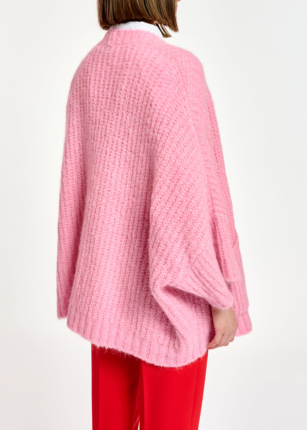 Pink boxy cut cardigan RE—SSENTIEL | Essentiel second hand