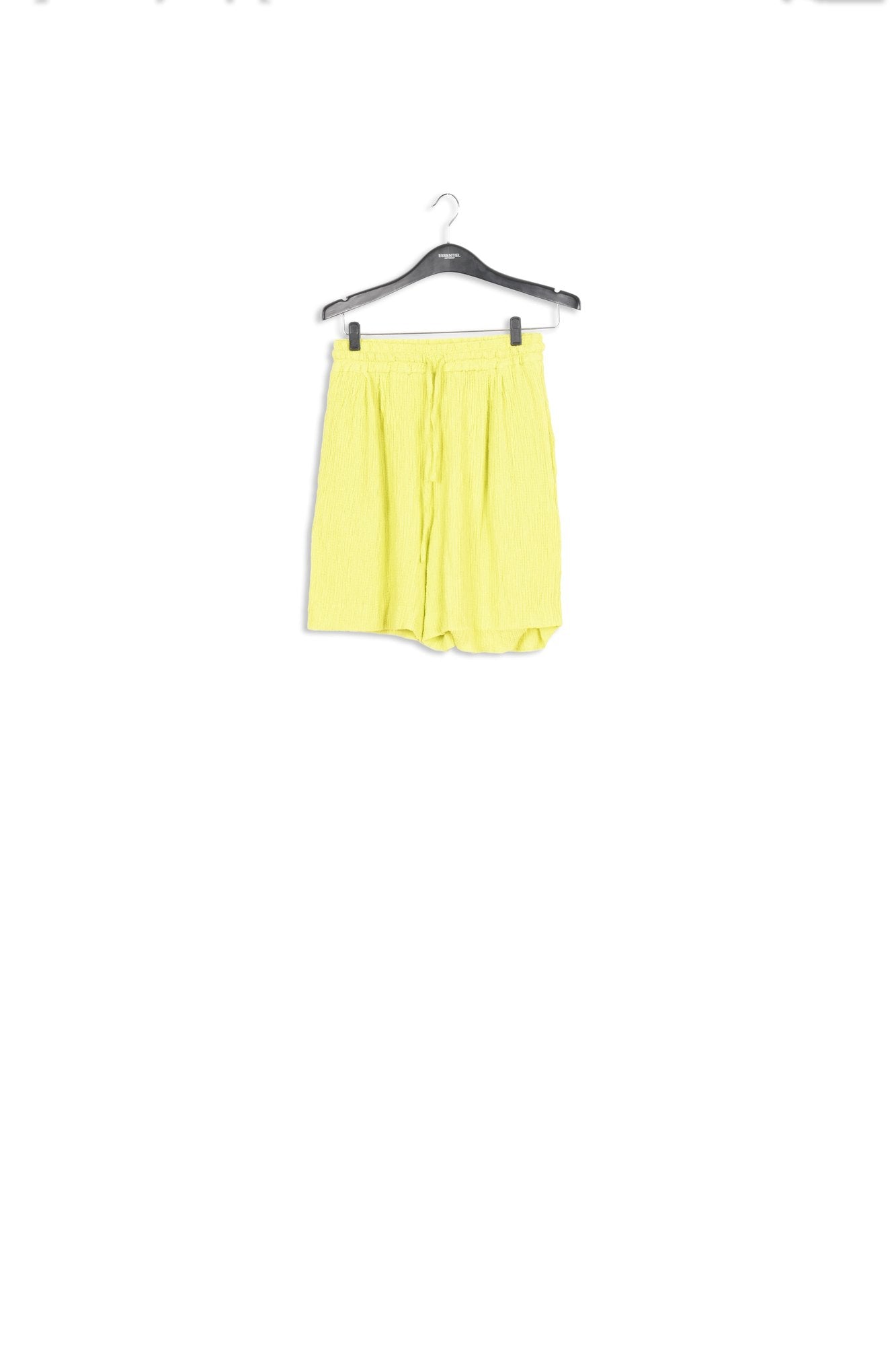 Lime green seersucker shorts RE—SSENTIEL | Essentiel second hand