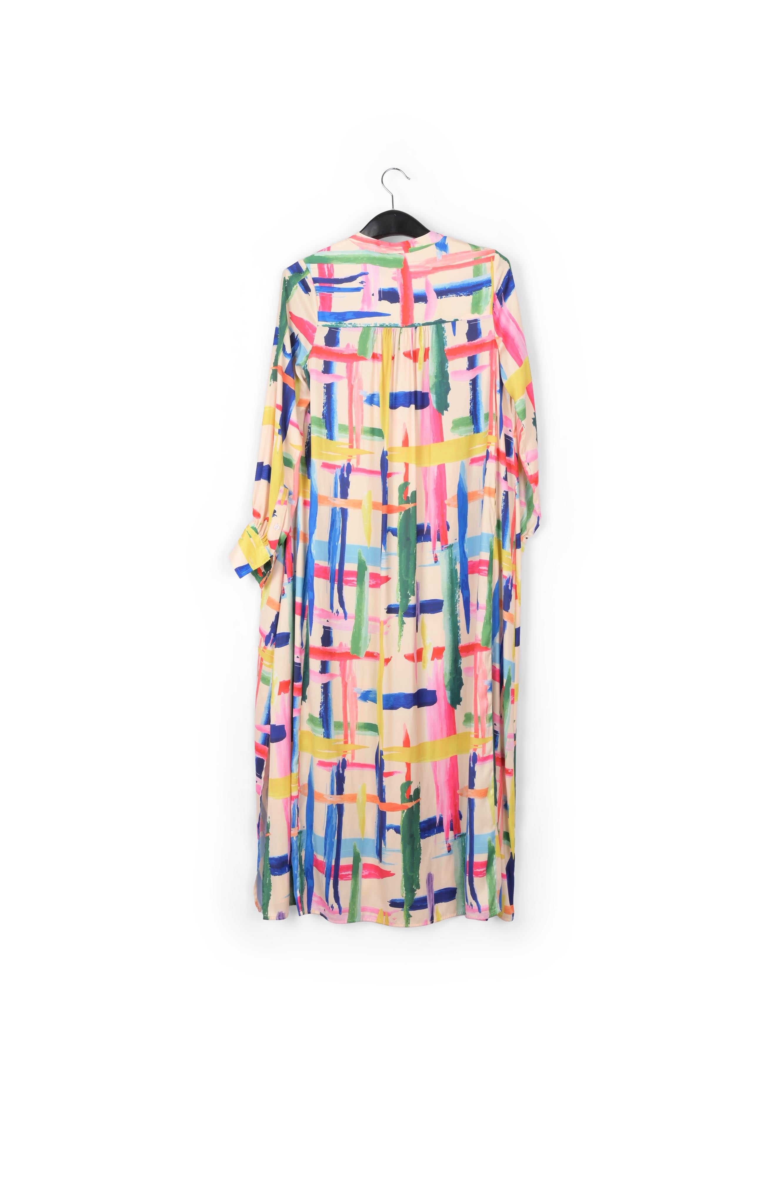 Robe chemise graphique à rayures multicolores RE—SSENTIEL | Essentiel second hand