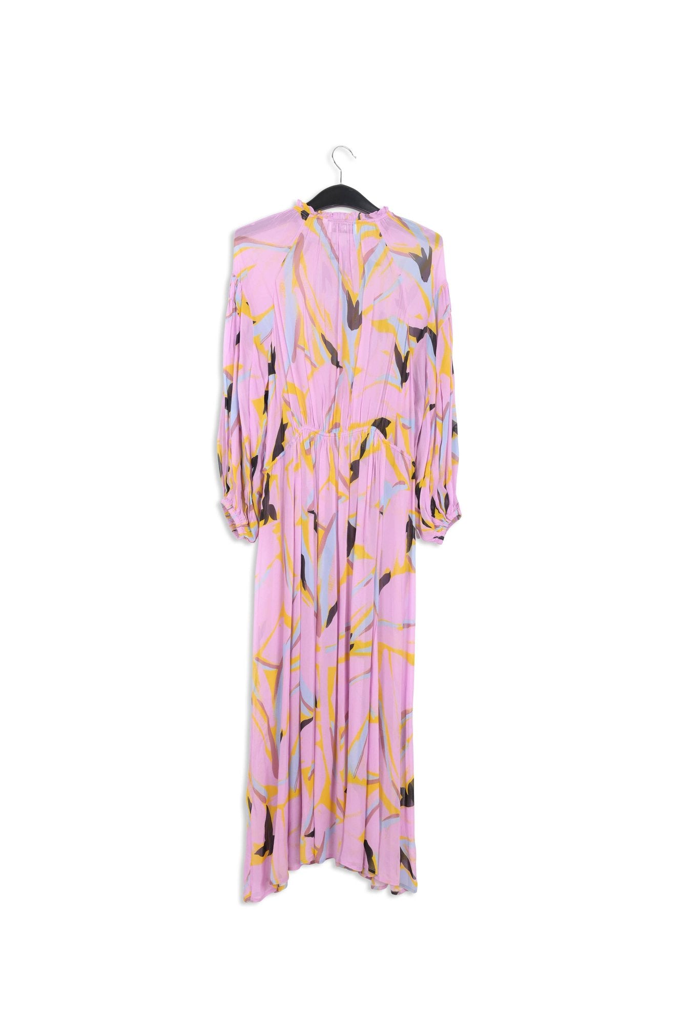 Lilac abstract-print loose-fit maxi dress RE—SSENTIEL | Essentiel second hand