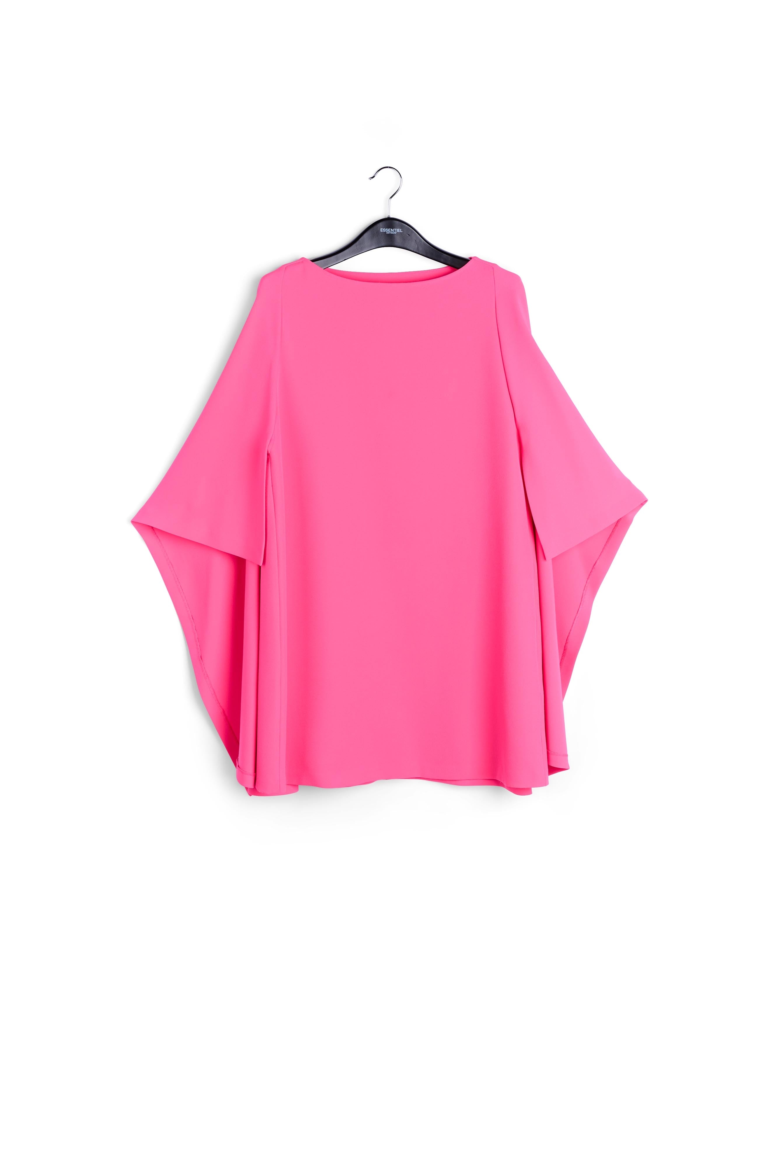 Neon pink cape-effect mini dress RE—SSENTIEL | Essentiel second hand