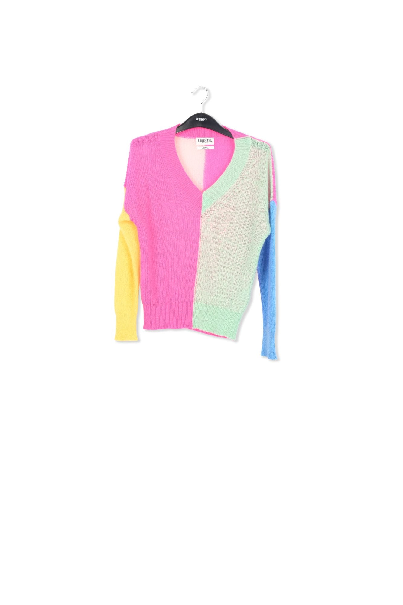 Pull v multicolore en mohair mélangé RE—SSENTIEL | Essentiel second hand