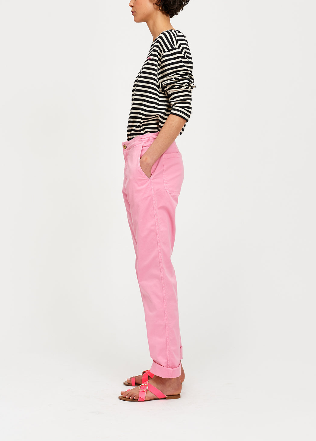 Roze chino RE—SSENTIEL | Essentiel second hand